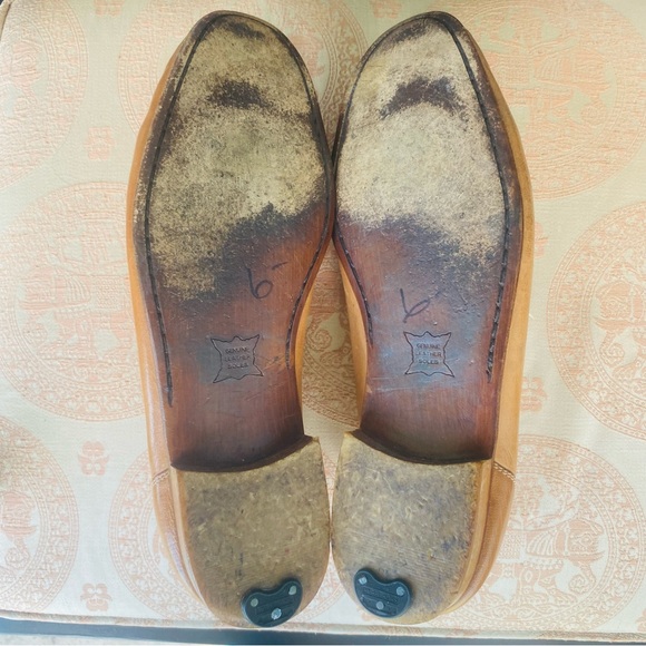 FREEMAN Tan Woven Leather Slip-On Loafers Men SZ 13 - Picture 16 of 16